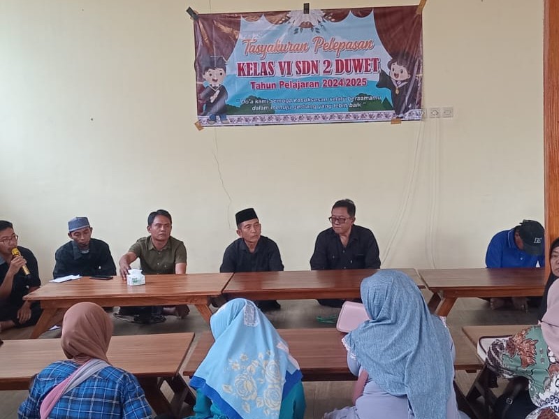Pelepasan dan Tasyakuran kelas VI tahun pelajaran 2024-2025